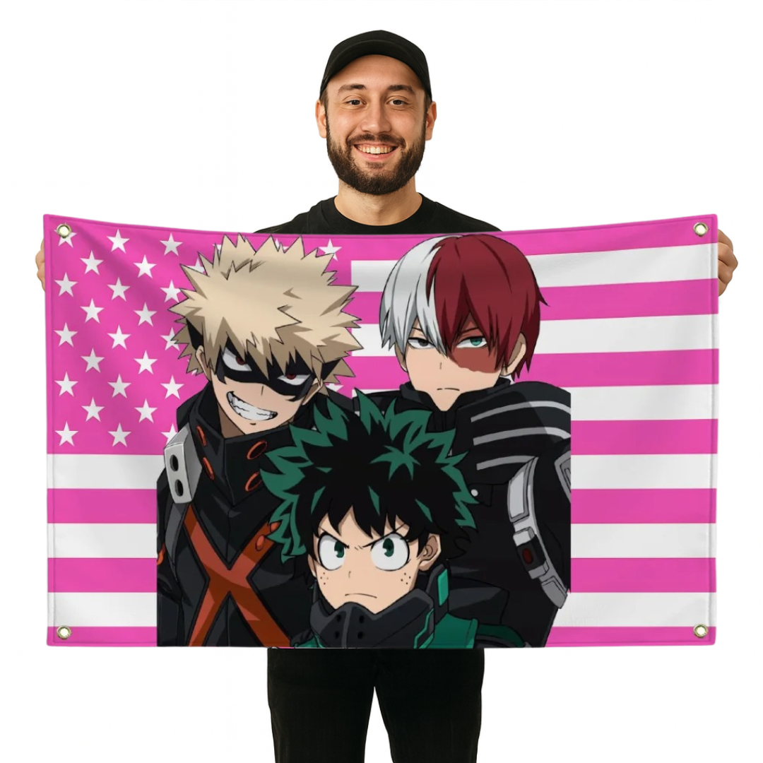 Bandiera "Trio di Eroi" – My Hero Academia™