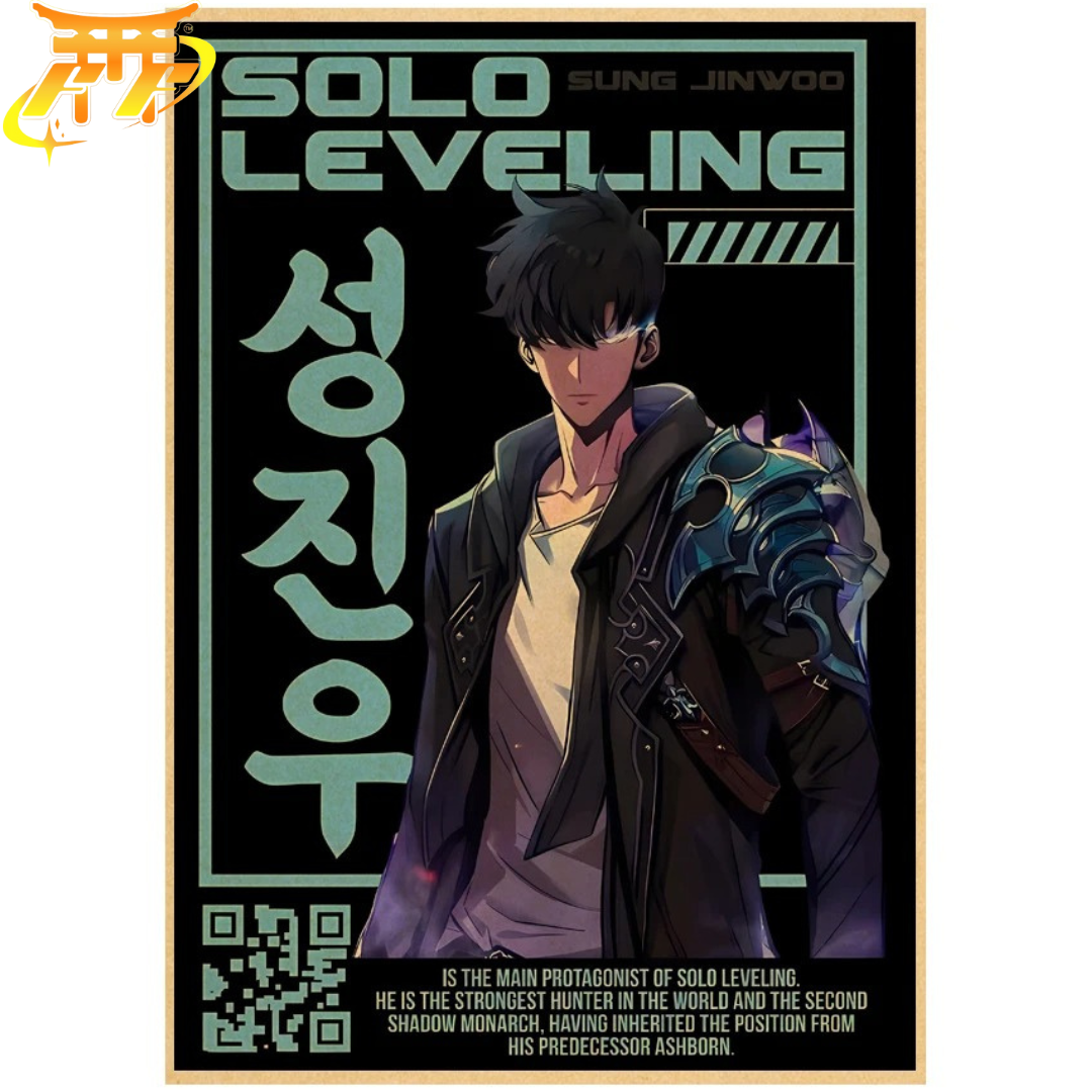 Poster Sung Jinwoo "Cacciatore Ultimo" - Solo Leveling™