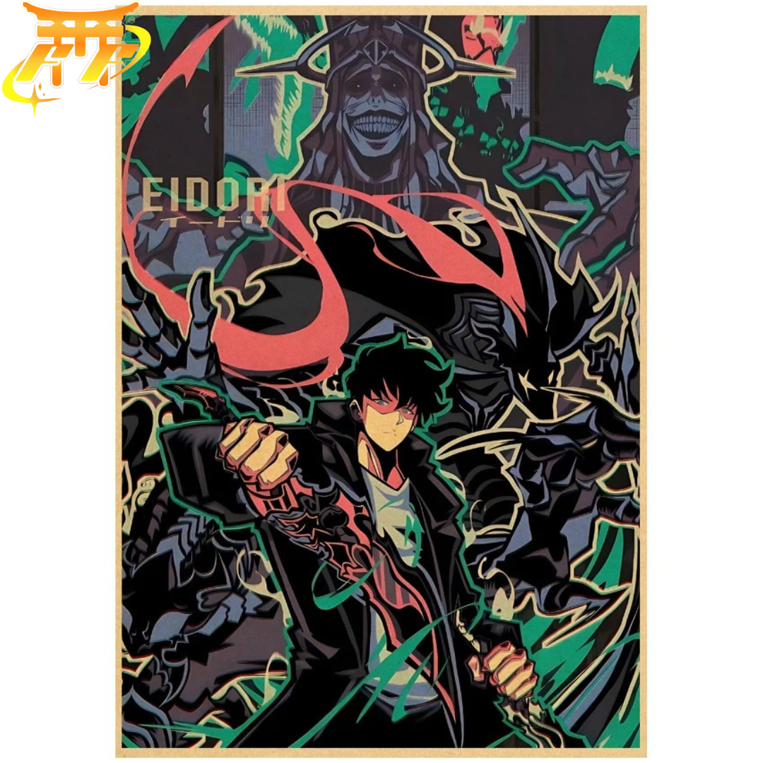 Poster Sung Jinwoo "Confronto dei Monarchi" - Solo Leveling™