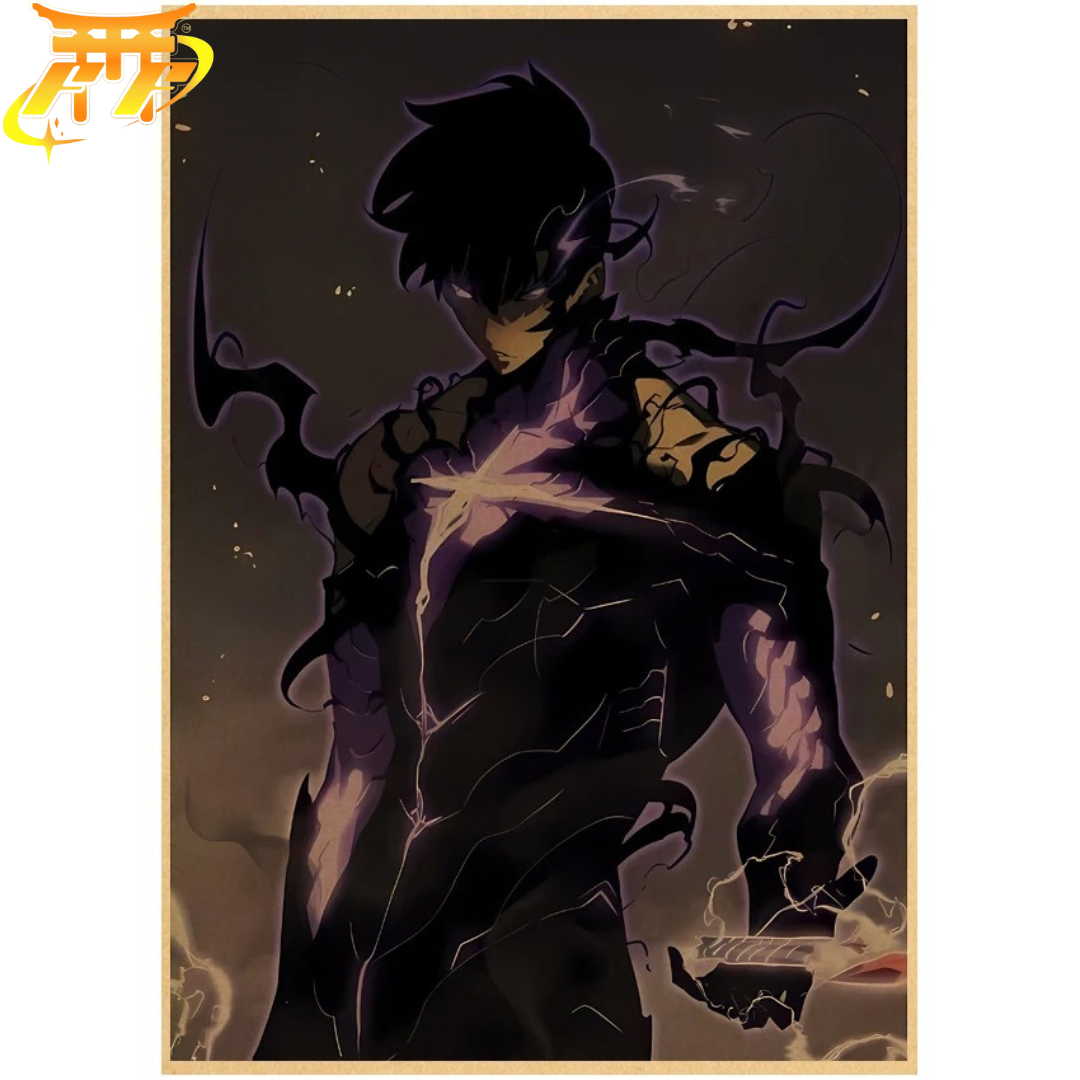 Poster Sung Jinwoo "Forma Tenebrosa" - Solo Leveling™