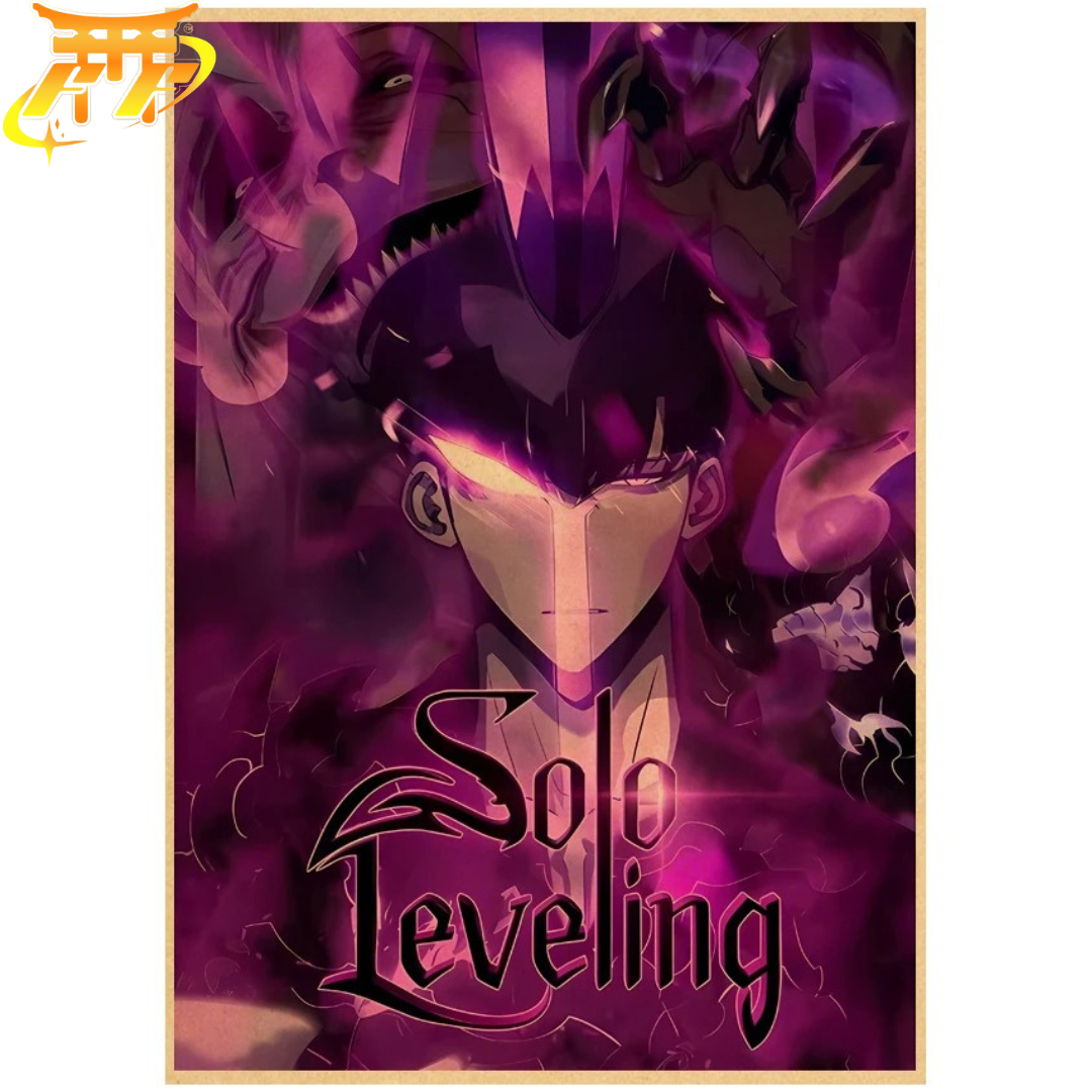 Poster Sung Jinwoo "Maestro delle Ombre" - Solo Leveling™