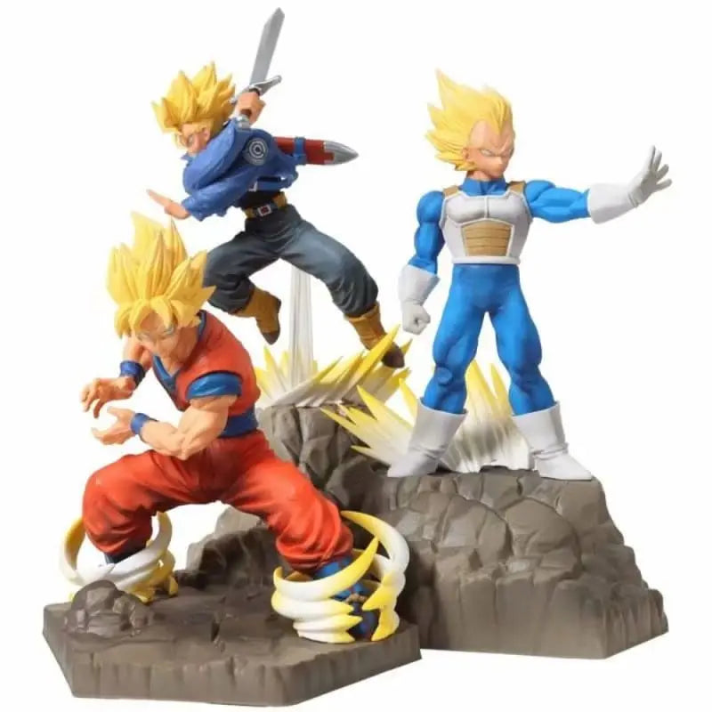 Action Figure Son Goku Vegeta e Trunks - Dragon Ball Z™