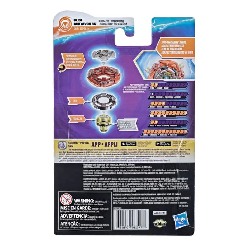 Glide Roktavor R6 Ruota Girevole-SPM Trottola - Beyblade Burst Surge™