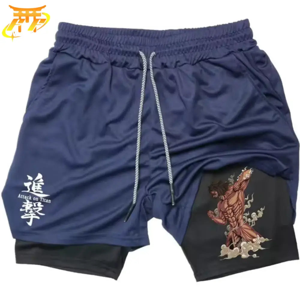 Pantaloncini La Rabbia del Titano Assalitore Blu - Attack on Titan™