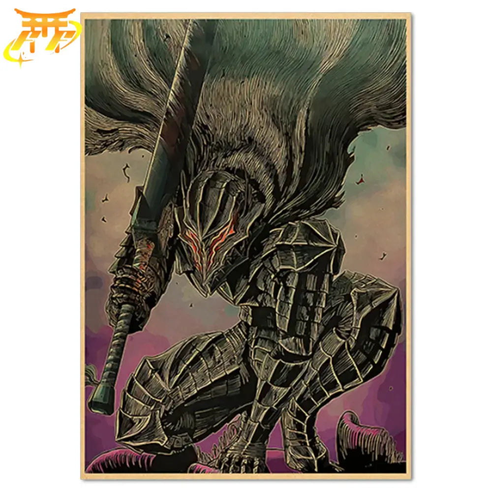 Poster Guts ’Il Cavaliere dell’Ombra’ - Berserk™