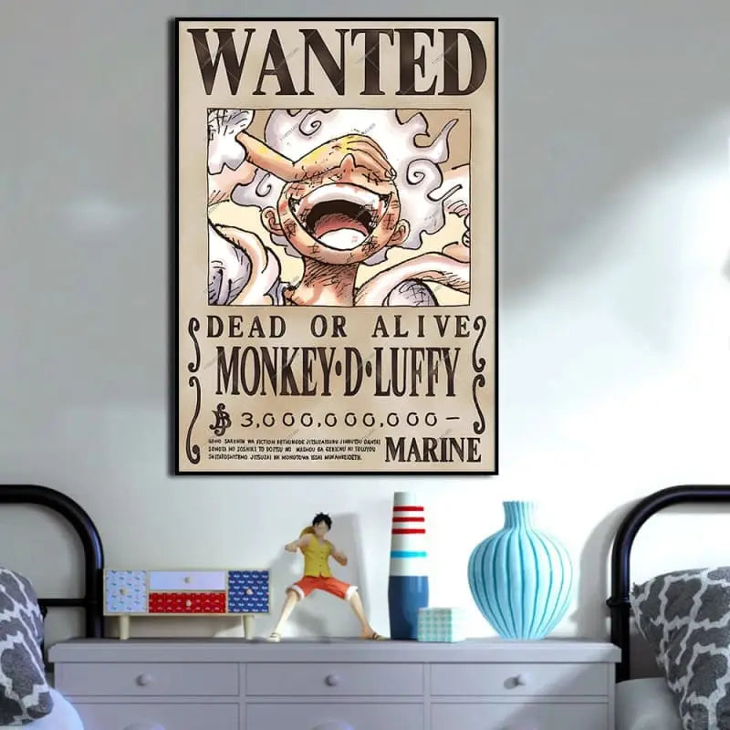 Poster Wanted Luffy ’Yonko’ - One Piece™