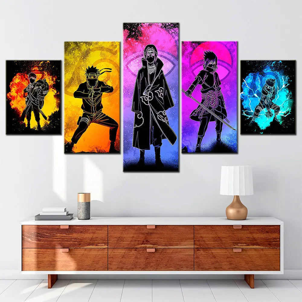 Quadro Gaara & Naruto & Itachi & Sasuke - Naruto Shippuden™