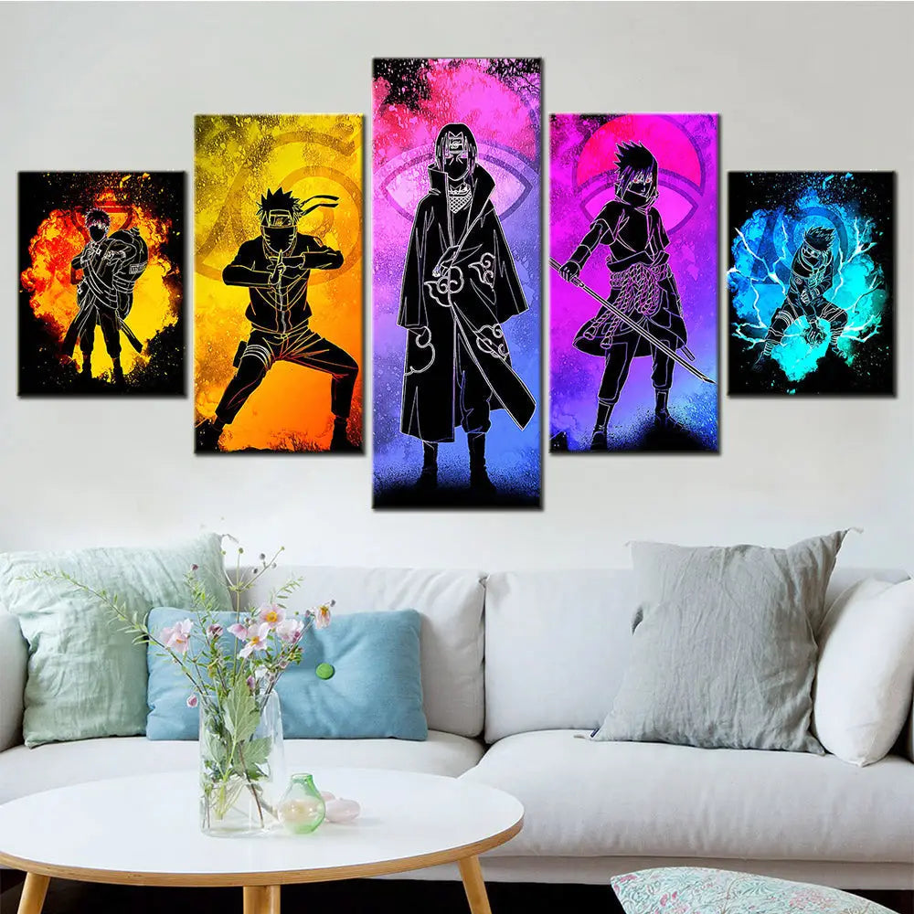 Quadro Gaara & Naruto & Itachi & Sasuke - Naruto Shippuden™