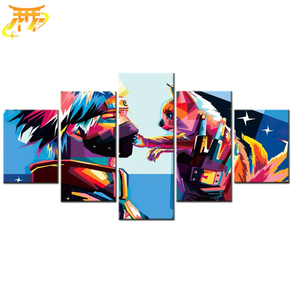 Quadro Kakashi x Kurama Pop Art - Naruto Shippuden™