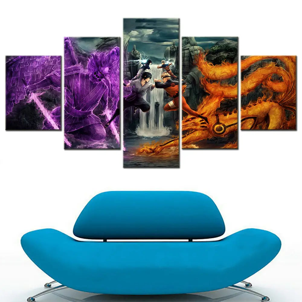 Quadro Naruto vs Sasuke Valle della Fine - Naruto Shippuden™