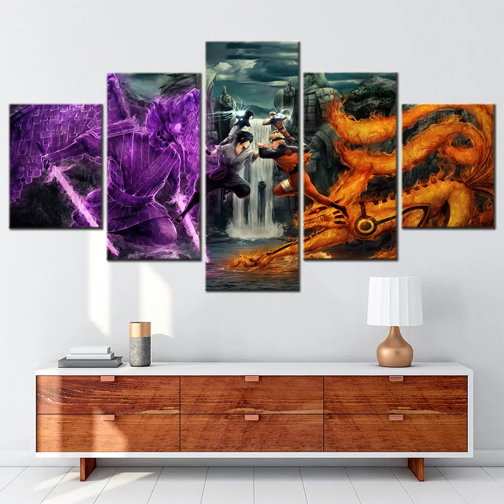 Quadro Naruto vs Sasuke Valle della Fine - Naruto Shippuden™