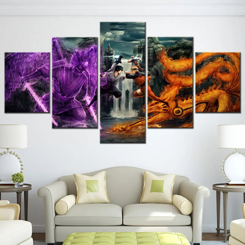 Quadro Naruto vs Sasuke Valle della Fine - Naruto Shippuden™