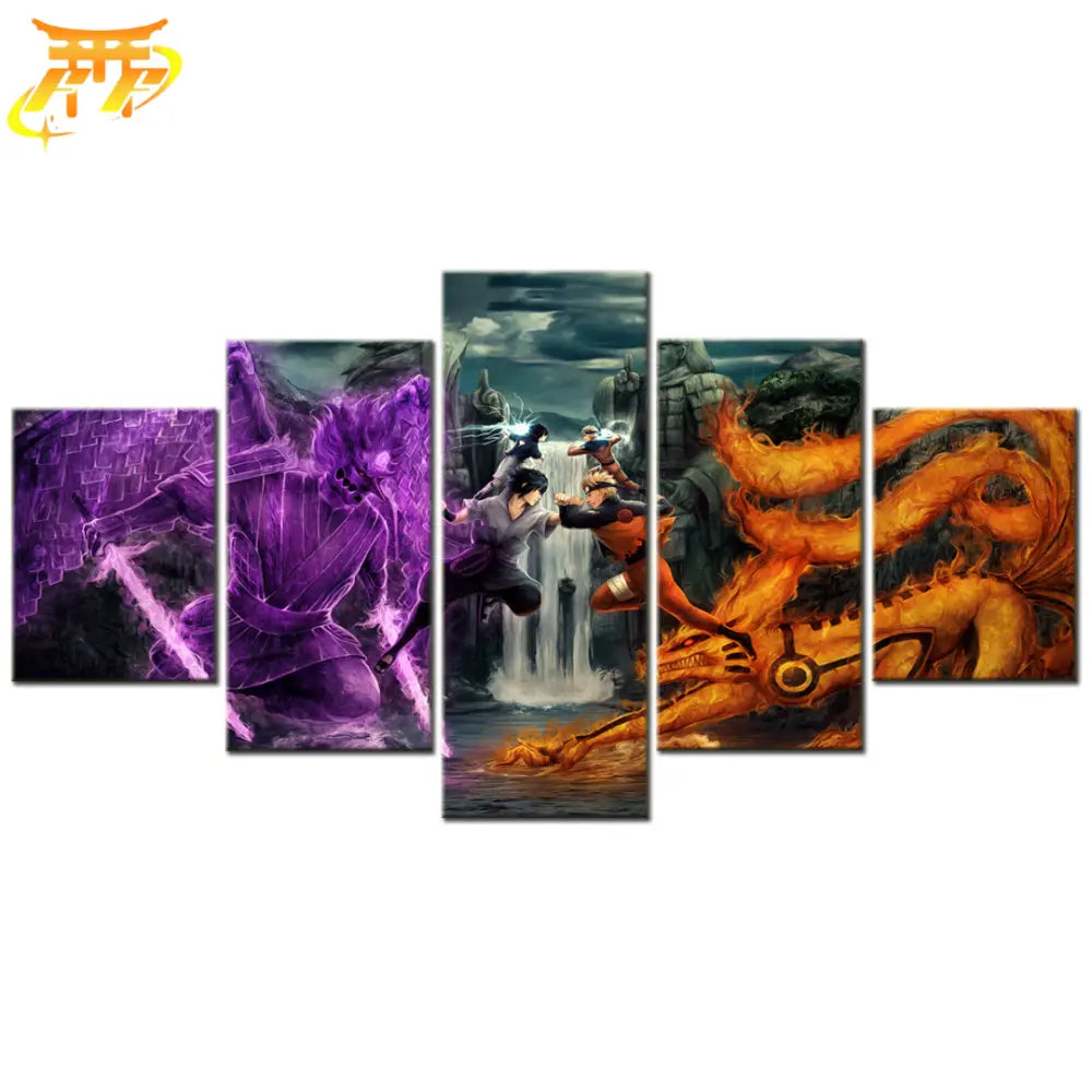 Quadro Naruto vs Sasuke Valle della Fine - Naruto Shippuden™