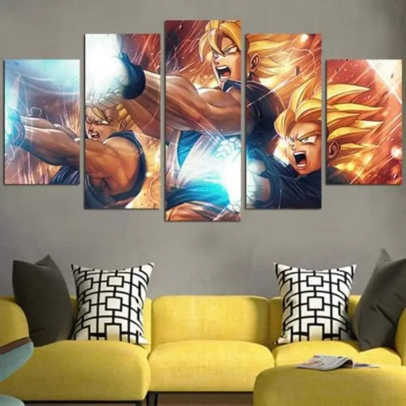 Quadro padre figlio Kamehameha - Dragon Ball Z™