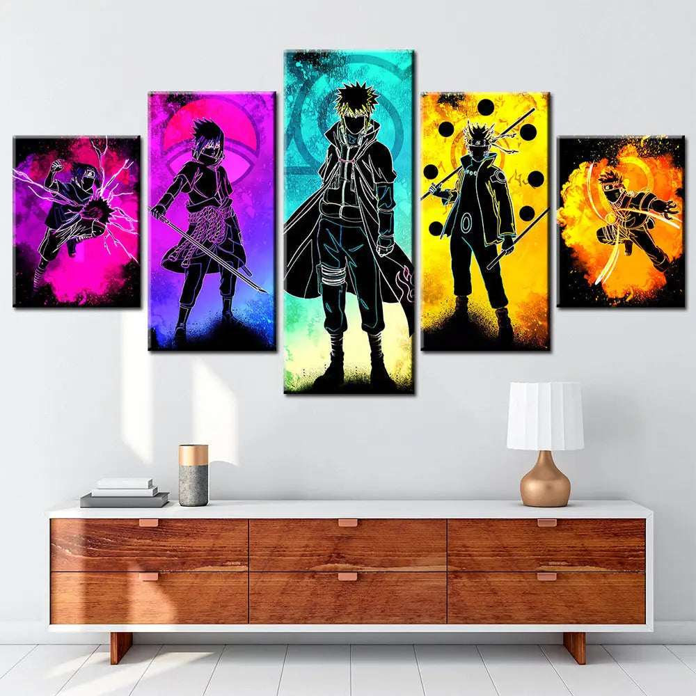 Quadro Sasuke & Minato & Naruto - Naruto Shippuden™