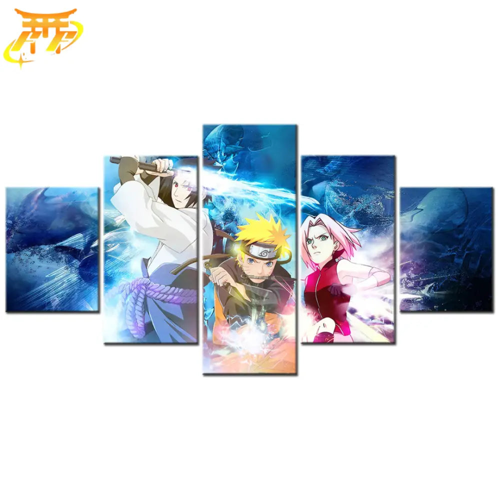 Quadro Sasuke x Naruto x Sakura - Naruto Shippuden™