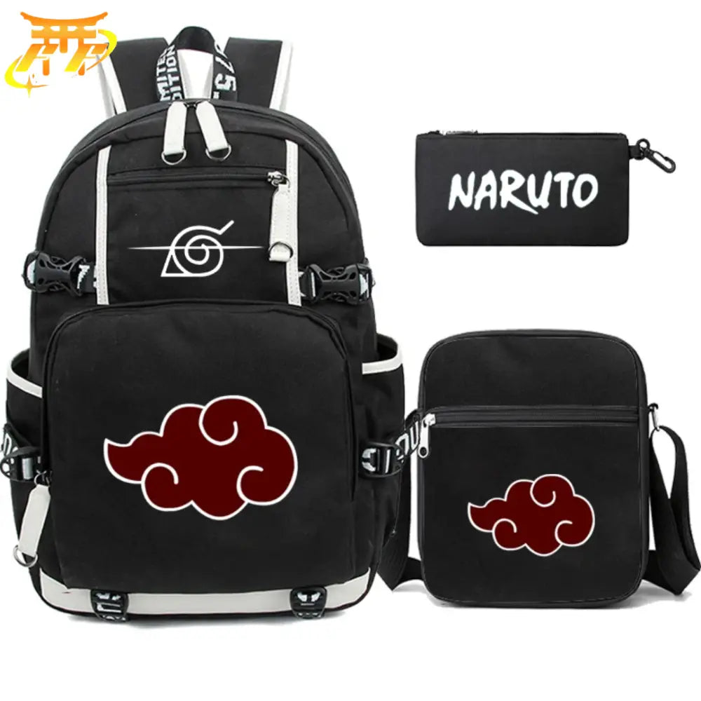 Zaino con Astuccio e Borsa Akatsuki - Naruto Shippuden™