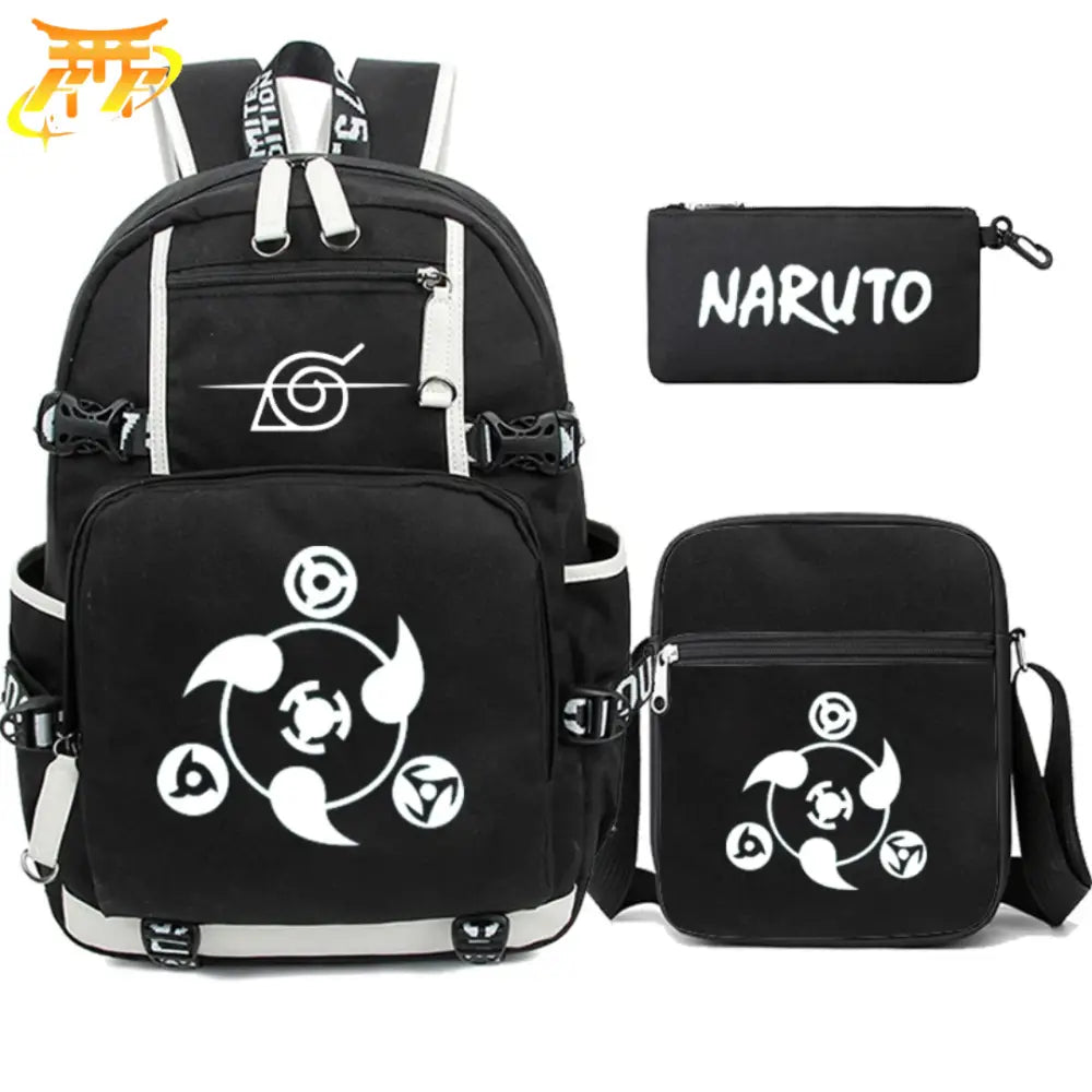 Zaino con Astuccio e Borsa All Sharingan - Naruto Shippuden™