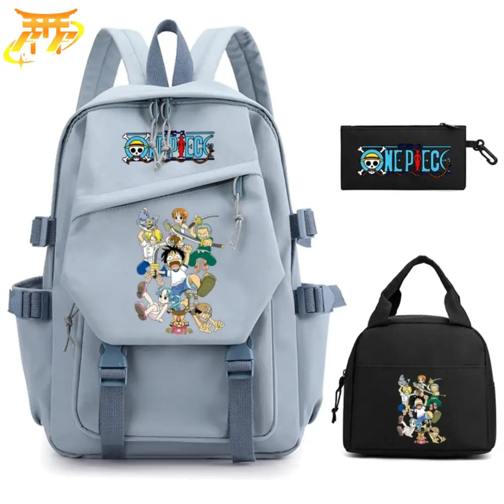 Zaino con Astuccio e Borsa Bambino Mugiwara - One Piece™