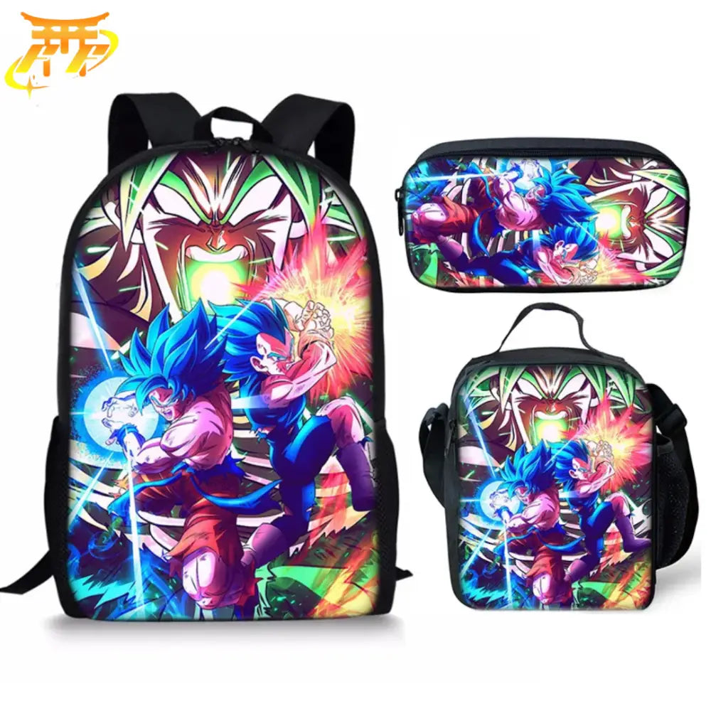Zaino con Astuccio e Borsa Goku x Vegeta VS Broly - Dragon Ball Z™