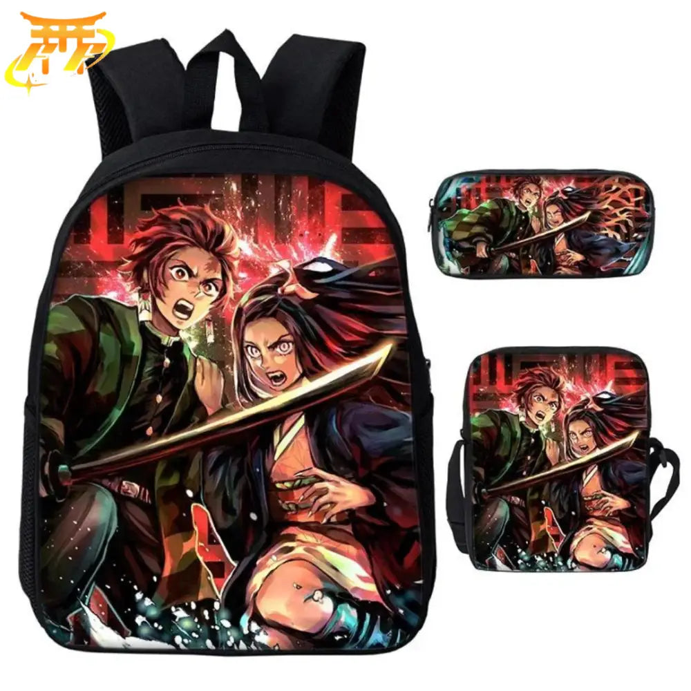 Zaino con Astuccio e Borsa Kamado - Demon Slayer™