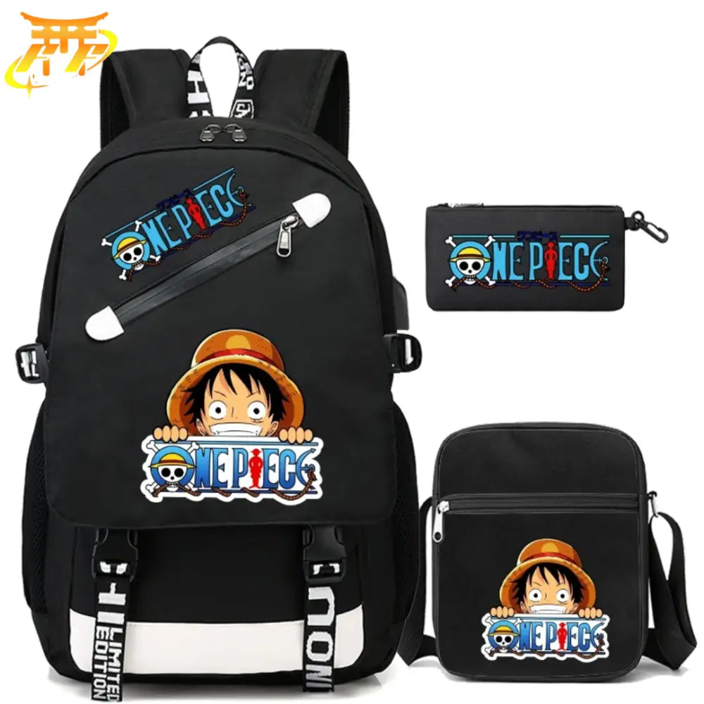Zaino con Astuccio e Borsa Logo - One Piece™