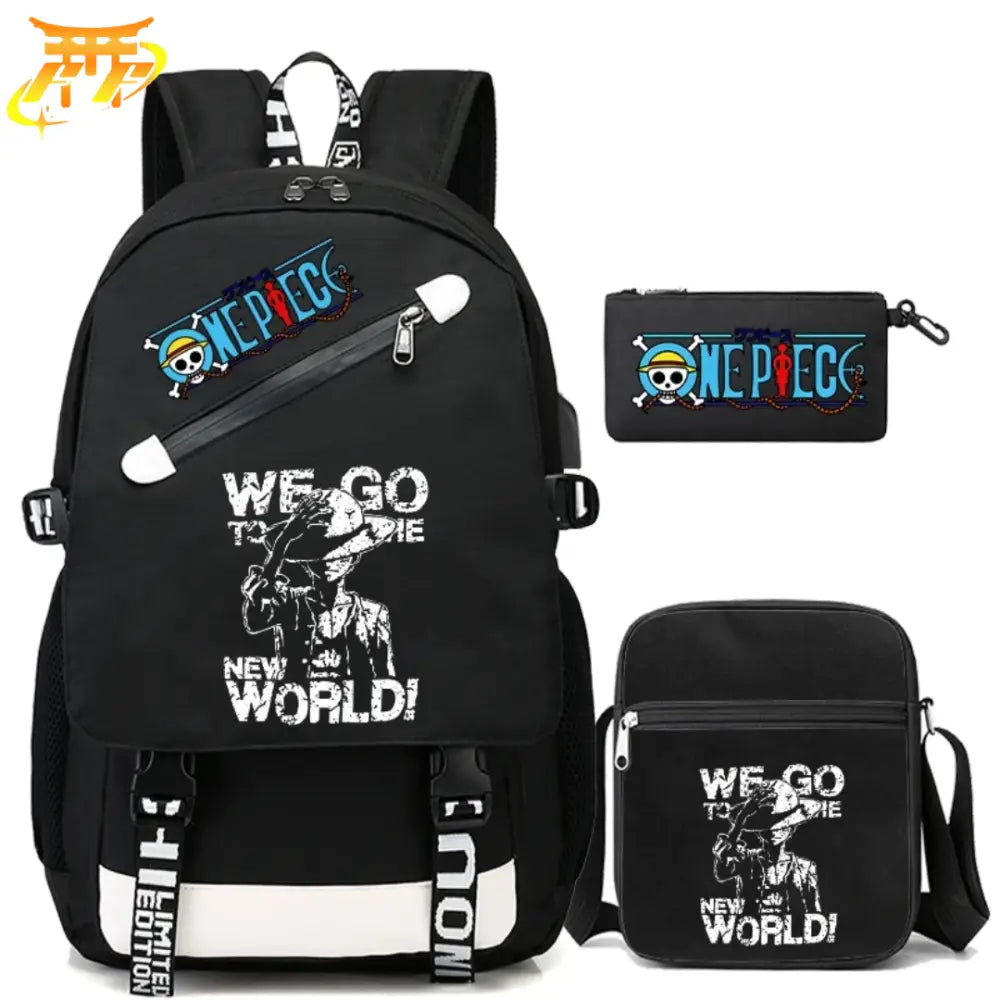 Zaino con Astuccio e Borsa Luffy New World - One Piece™