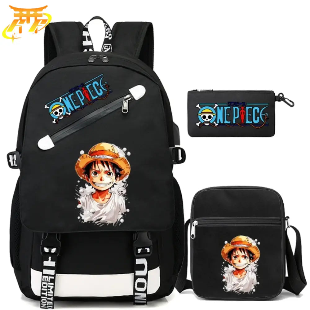 Zaino con Astuccio e Borsa Luffy - One Piece™