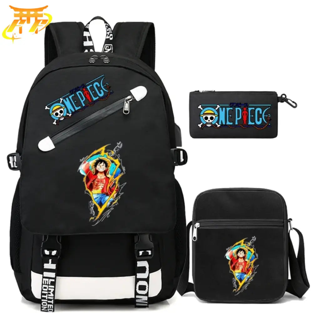 Zaino con Astuccio e Borsa Luffy re dei Pirati - One Piece™