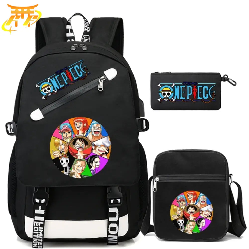 Zaino con Astuccio e Borsa Mugiwara - One Piece™