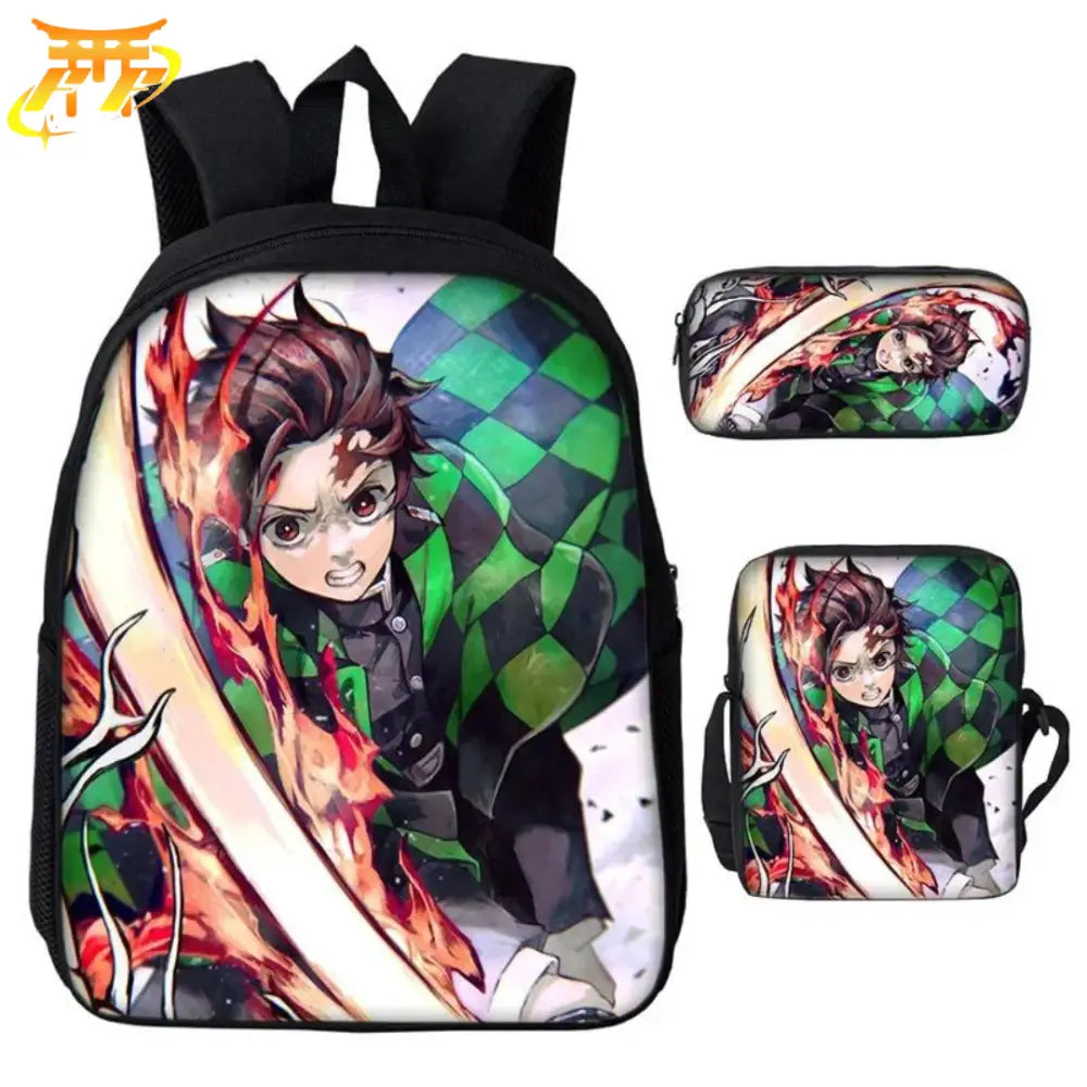 Zaino con Astuccio e Borsa Tanjiro Il Pilastro del Sole - Demon Slayer™