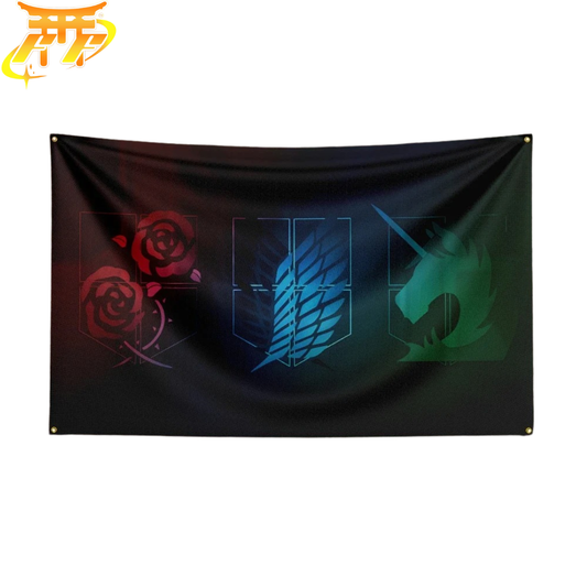 Bandiera Emblemi delle Tre Brigate – Attack on Titan™