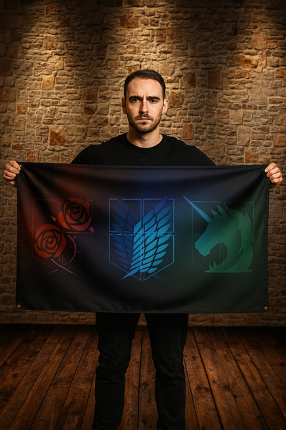 Bandiera Emblemi delle Tre Brigate – Attack on Titan™
