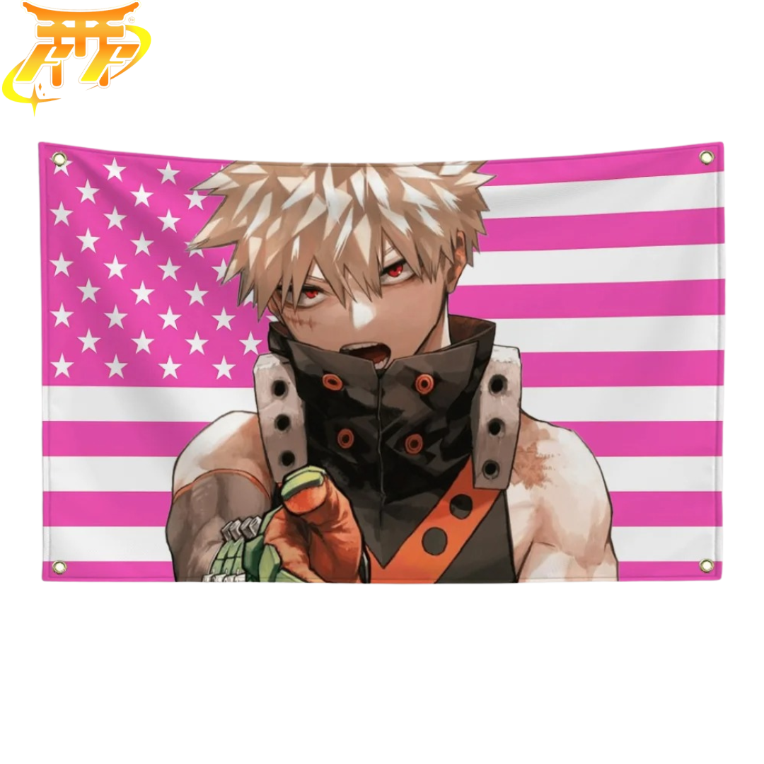 Bandiera Katsuki Bakugo "Esplosione Eroica" – My Hero Academia™