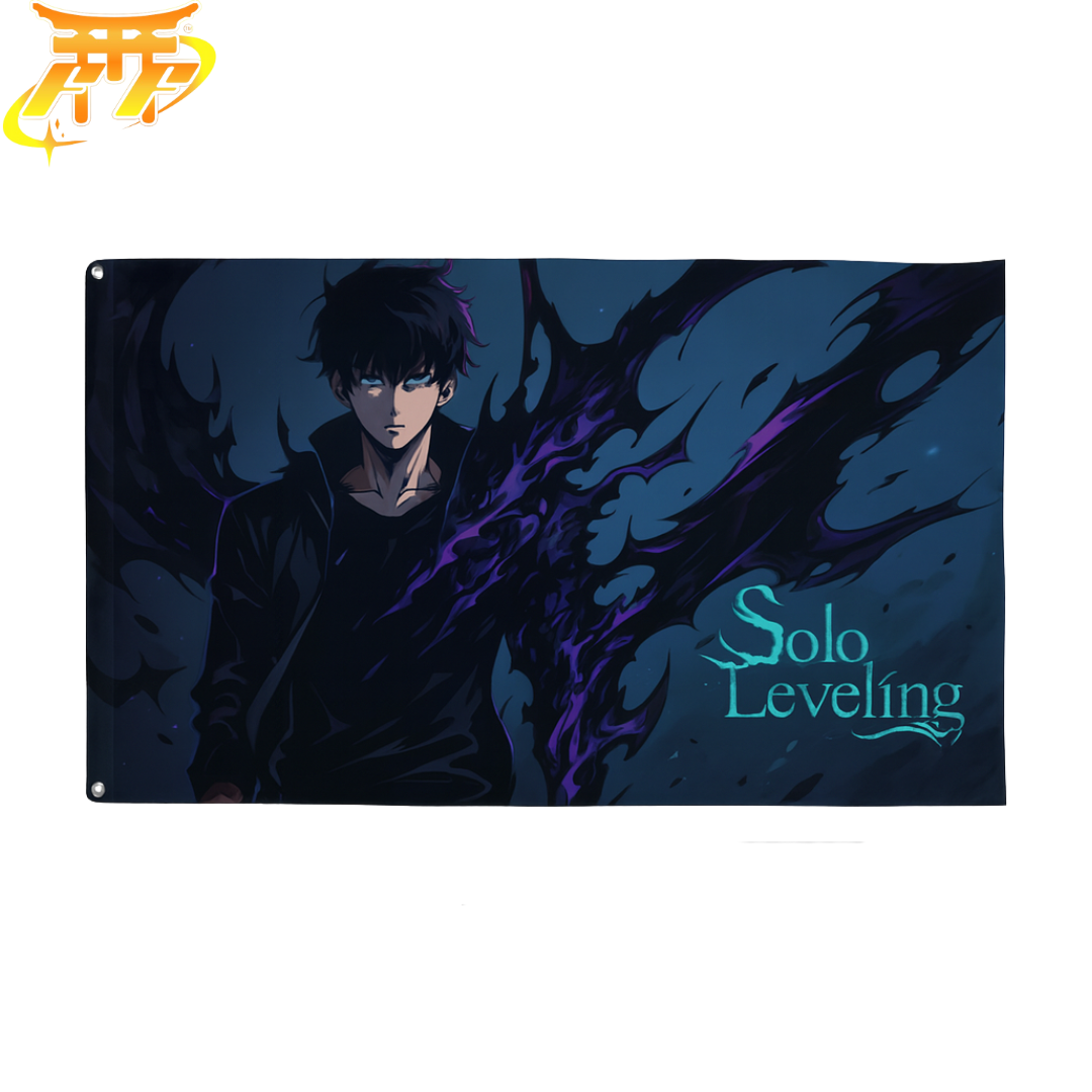 Bandiera Sung Jinwoo "Sovrano delle Ombre" – Solo Leveling™