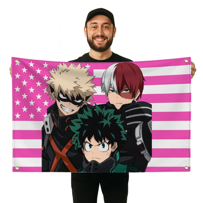 Bandiera "Trio di Eroi" – My Hero Academia™