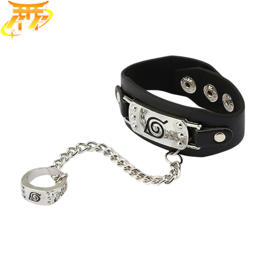 Bracciale + Anello Konoha "Simbolo del Villaggio Nascosto" – Naruto™