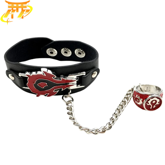 Bracciale + Anello "Simbolo dell’Orda" – World of Warcraft™