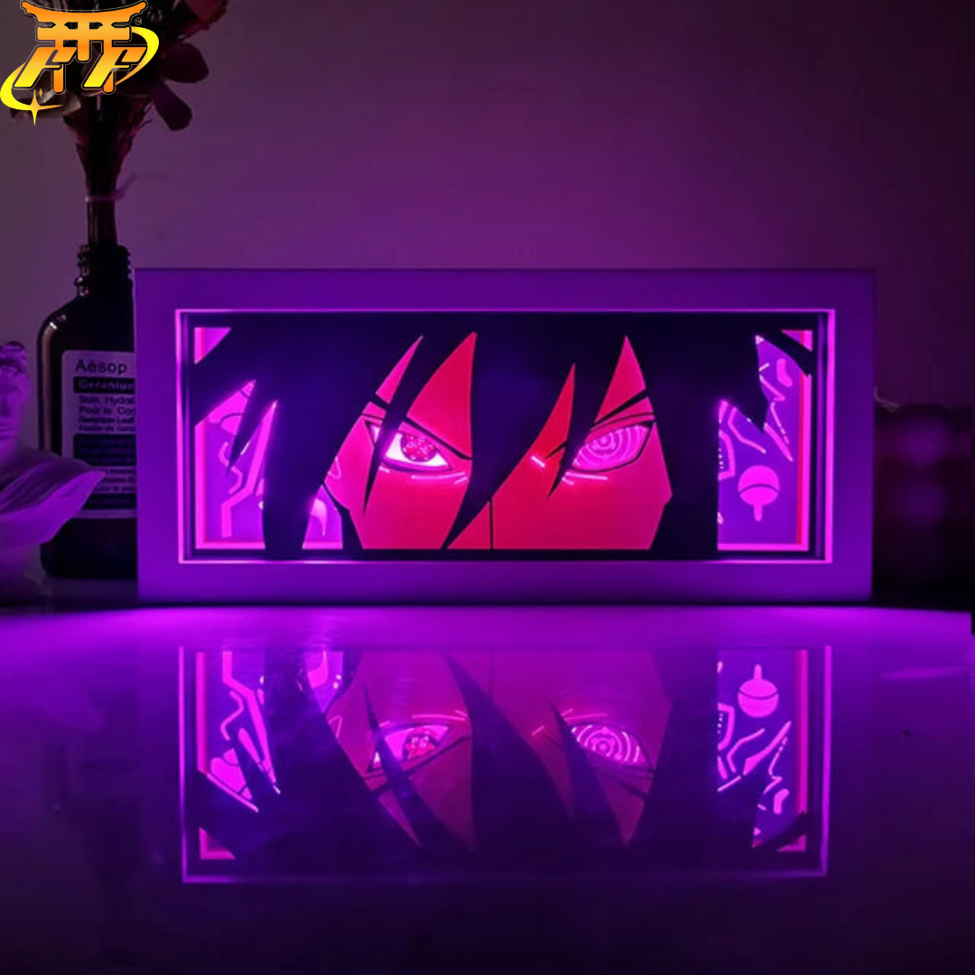 Lampade LED 3D Sasuke Uchiha Rinnegan - Naruto™