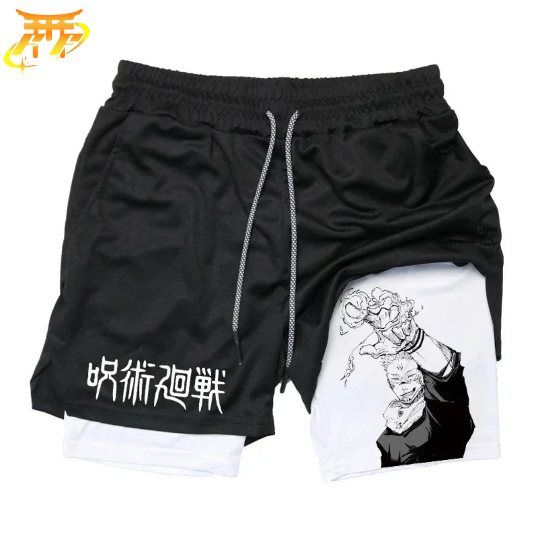 Pantaloncini Ryomen Bianchi e Neri - Jujutsu Kaisen™