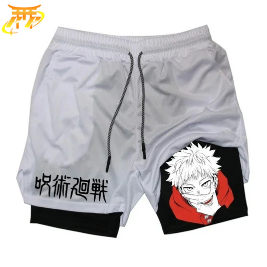 Pantaloncini Yuji Bianchi e Neri - Jujutsu Kaisen™