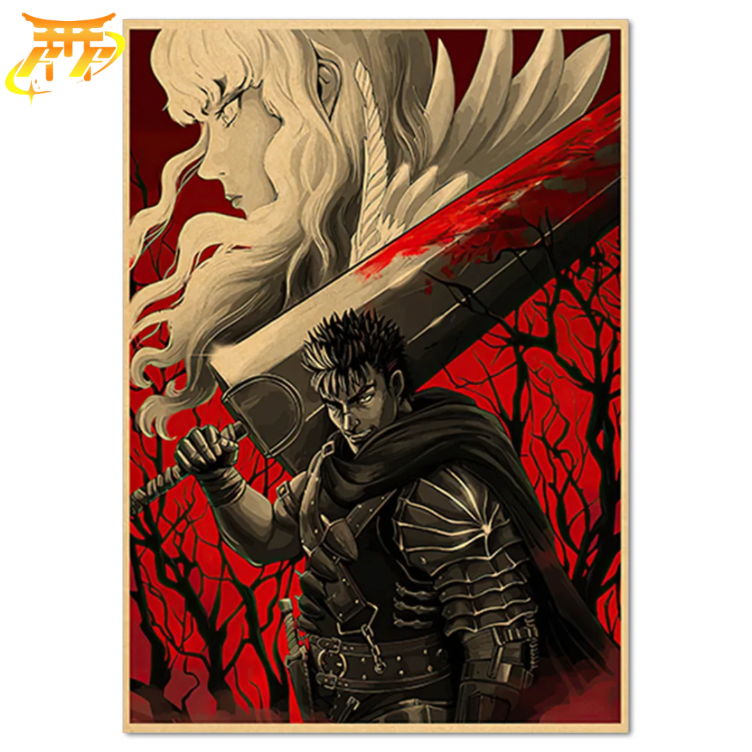 Poster Guts e Griffith "Un'Amicizia Triste" - Berserk™