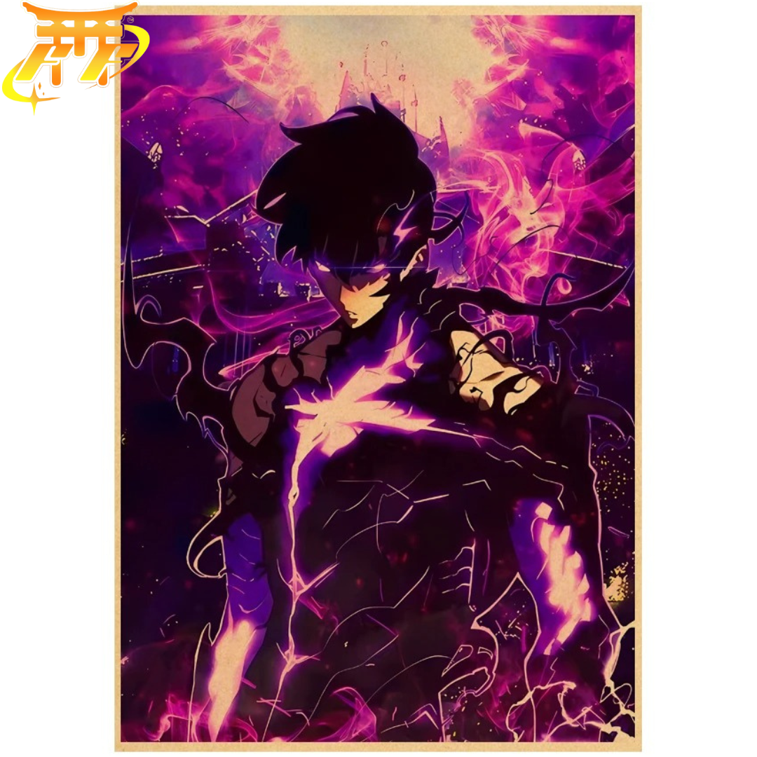 Poster Sung Jinwoo "Ascesa del Monarca" – Solo Leveling™