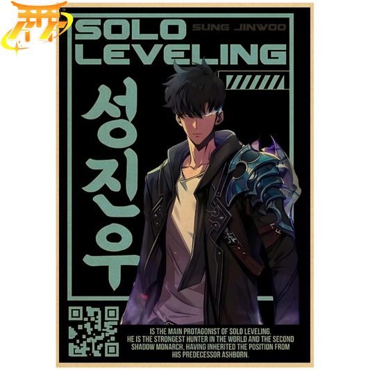 Poster Sung Jinwoo "Cacciatore Ultimo" - Solo Leveling™
