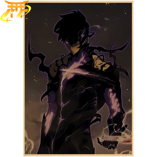 Poster Sung Jinwoo "Forma Tenebrosa" - Solo Leveling™