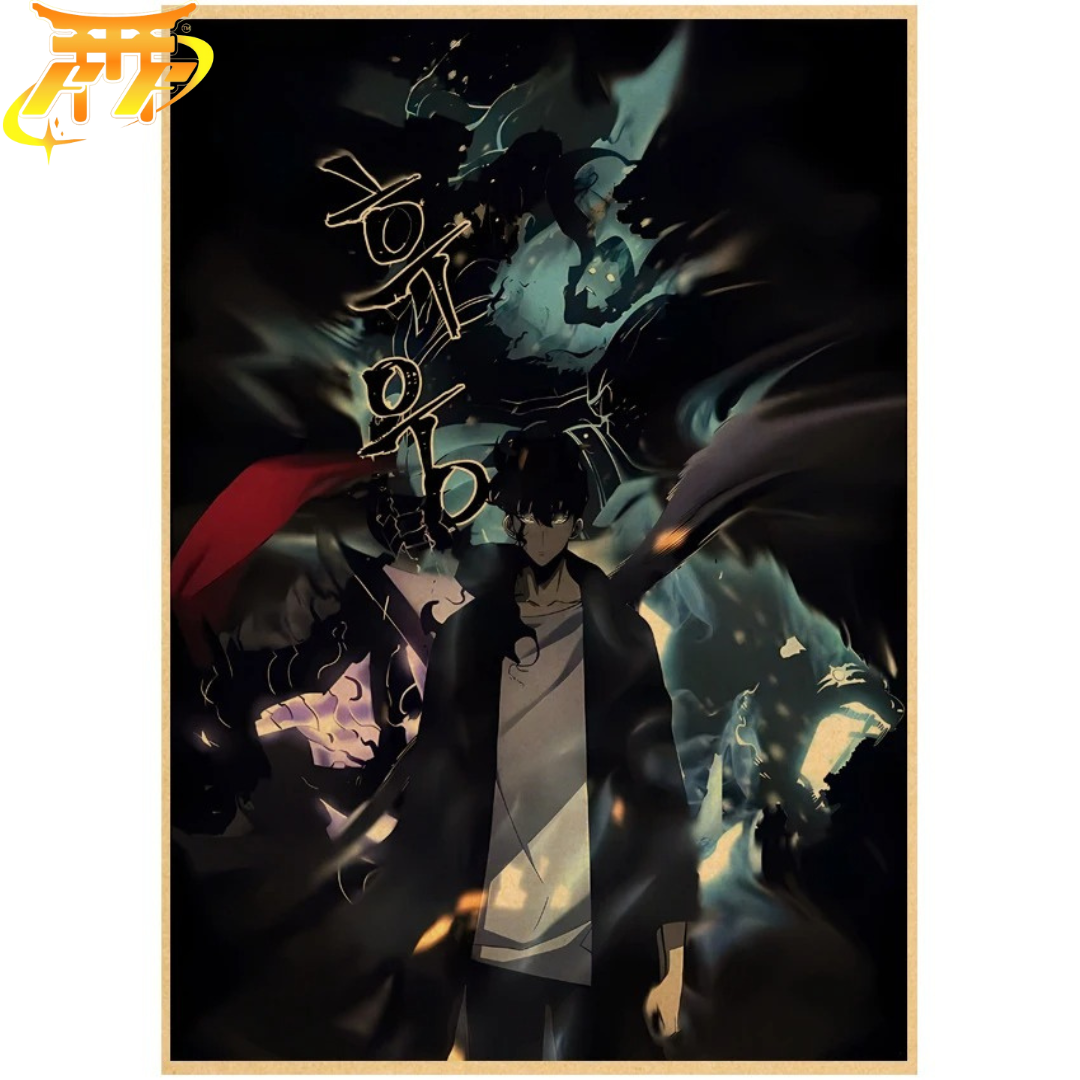 Poster Sung Jinwoo "Marcia delle Ombre" - Solo Leveling™