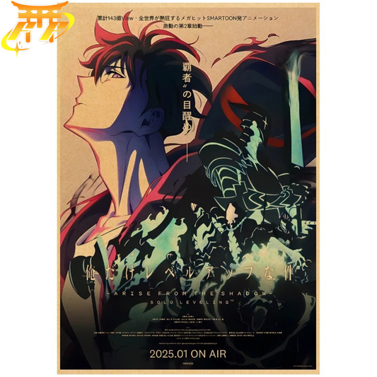 Poster Sung Jinwoo "Risveglio del Monarca" - Solo Leveling™