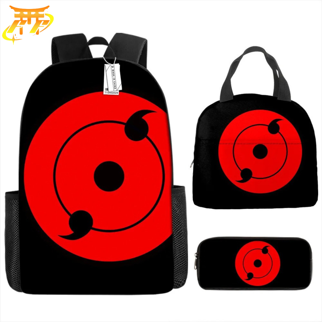 Zaino con Astuccio e Borsetta Sharingan 2 Tomoe - Naruto Shippuden™