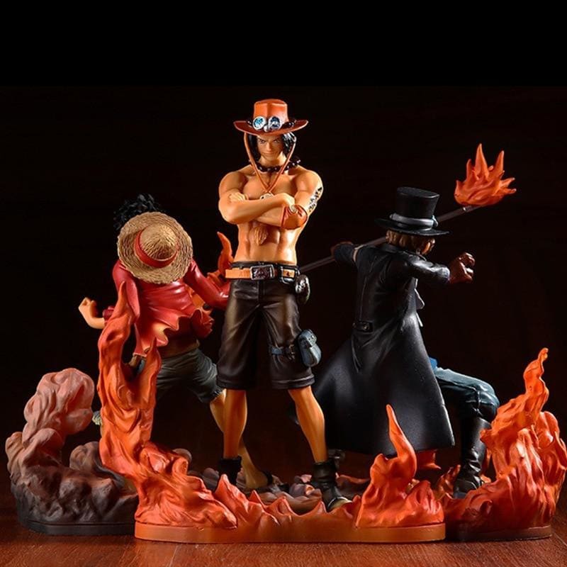 Action Figure Luffy Ace e Sabo - One Piece™