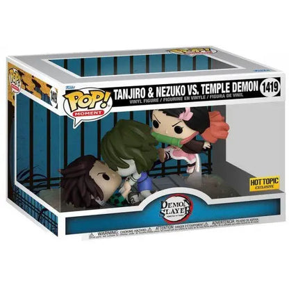 Action Figure POP Tanjiro & Nezuko vs Il Demone del Tempio - Demon Slayer™